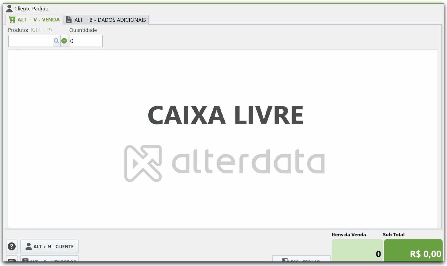 Identificação do cliente e vendedor Tela de Vendas - Nota Fácil.gif