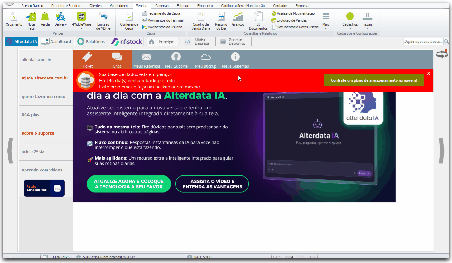 Acessar Nova Tela de Vendas - Nota Fácil.gif